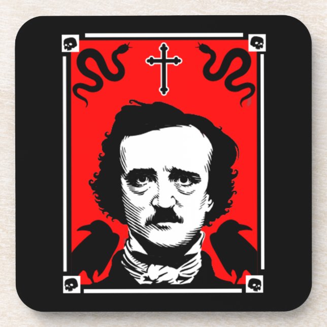 Dessous-de-verre Edgar Allan Poe (Devant)