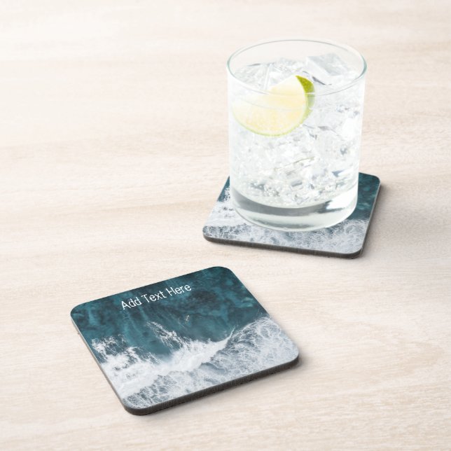 Dessous-de-verre Effondrement des vagues océaniques (Côté Droit)