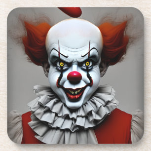 Dessous de verre effrayant Clown Horror Boissons
