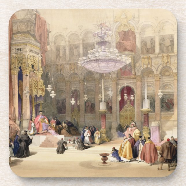 Dessous-de-verre Église grecque de la tombe sainte, Jérusalem, avr. (Devant)