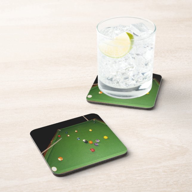 Dessous-de-verre Eightball Table Cues And Balls, Coasters (Côté Droit)