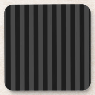 Dessous-de-verre Elagnat Black & Smoky Black Vertical Stripes