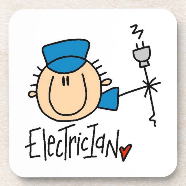 Dessous-de-verre Électricien (Devant)