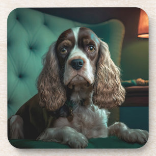 Dessous-de-verre Elégant Cocker Spaniel Classic Portrait Design