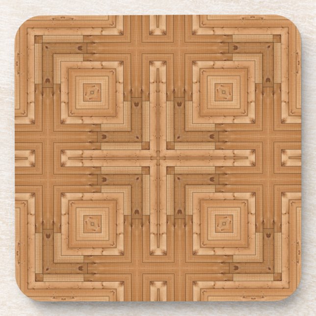 Dessous-de-verre Élégant Motif en bois (Devant)