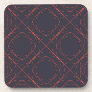 Dessous-de-verre Elégant, simple, animé, moderne ligne motif art