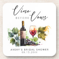 Elegant Vino avant Vœux aquarelle Vignoble