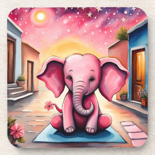 Dessous-de-verre Eléphant de yoga