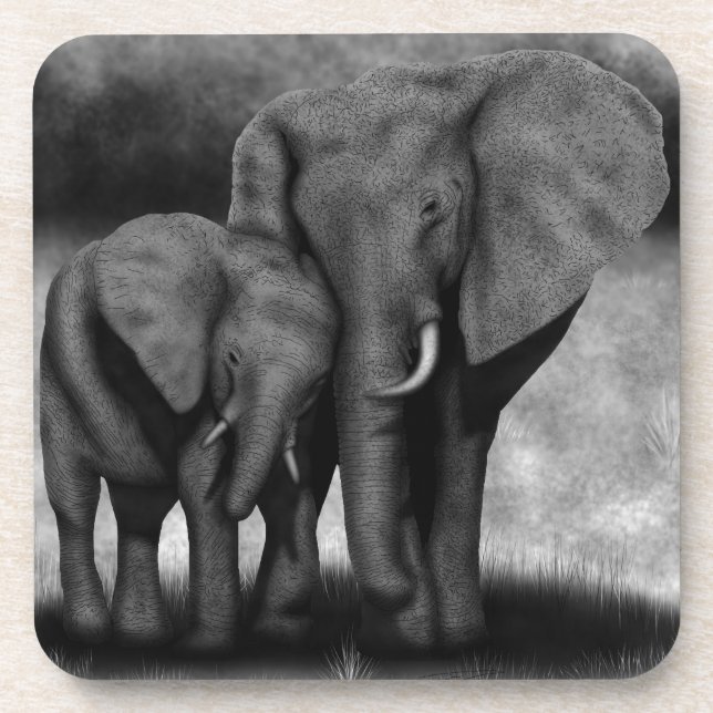 Dessous-de-verre Éléphants (Devant)