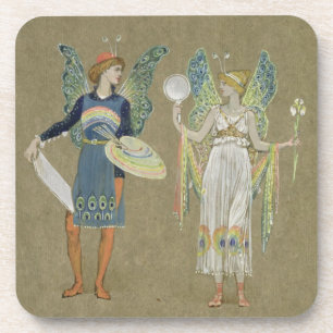 Dessous-de-verre Elfes et peintres féeriques, "du bonhomme de