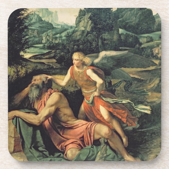 Dessous-de-verre Élijah a visité par un ange, c.1534 (Devant)