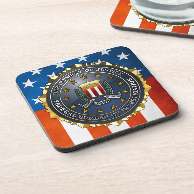 Dessous-de-verre Emblème du FBI (Côté gauche)