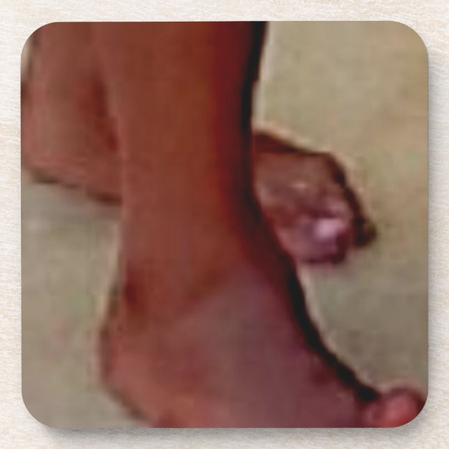 DESSOUS-DE-VERRE EMBRASSEZ MES PIEDS ! (Devant)