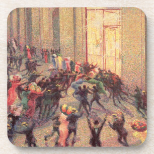 Dessous-de-verre Émeute dans le puits, 1909 (huile sur la toile)