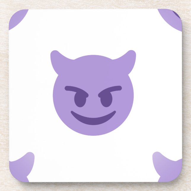 Dessous-de-verre emoji diable (Devant)