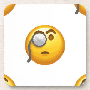 Dessous-de-verre emoji monocle