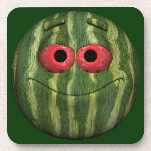 Dessous-de-verre Emoticon de pastèque (Devant)