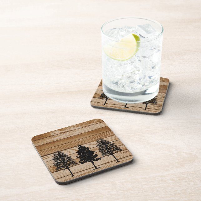 Dessous de verre en bois (Côté Droit)