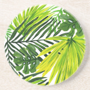 Dessous de verre en céramique Green Palms