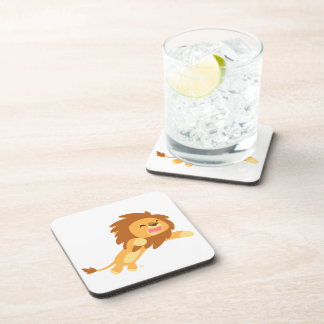 Dessous de verre en forme de lion de dessin animé 