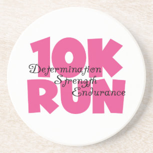 Dessous De Verre En Grès 10K Run Sport Rose