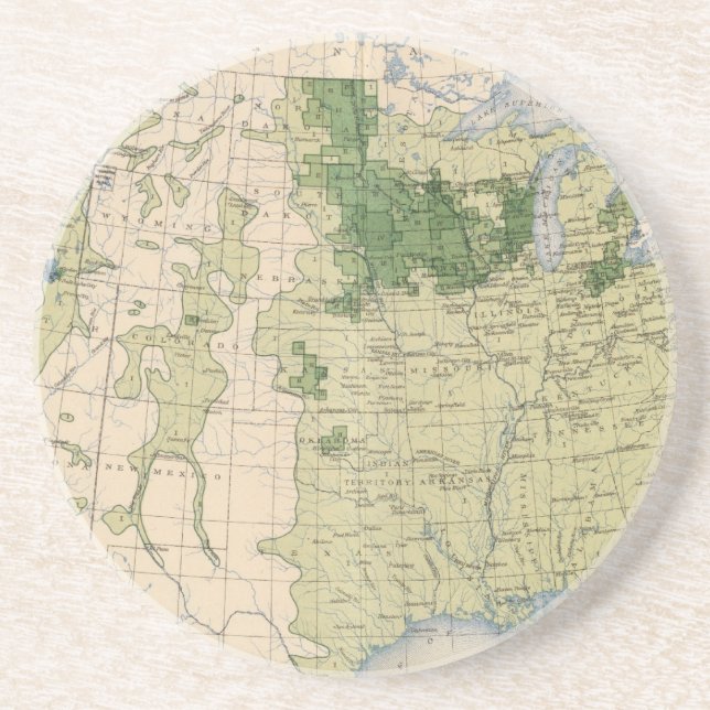 Dessous De Verre En Grès 161 Orge/km2 (Devant)