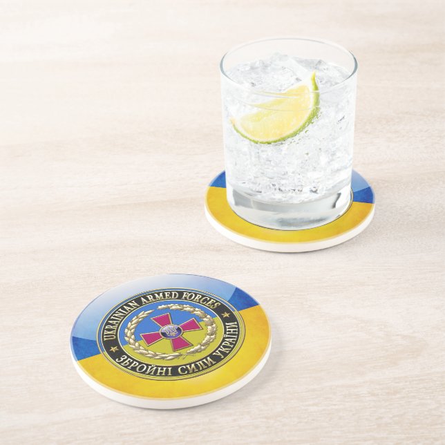 Dessous De Verre En Grès [200] Ukrainian Armed Forces (Côté)