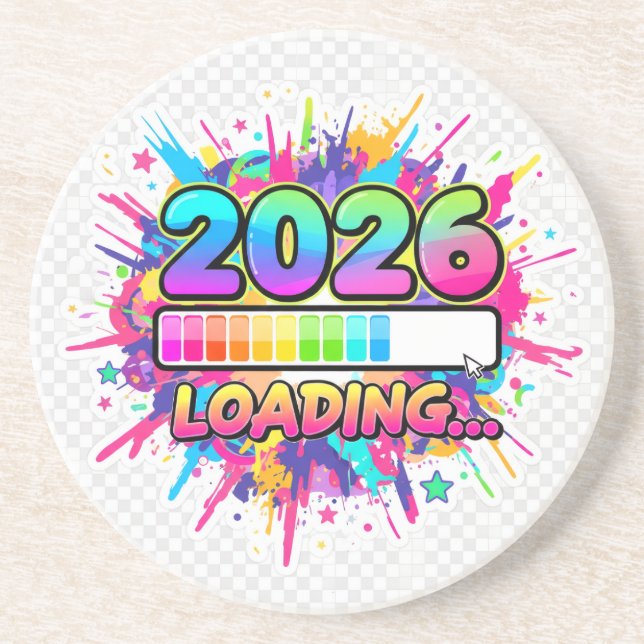 Dessous De Verre En Grès 2026 Loading... Progress Bar Sticker (Devant)