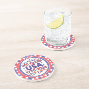 Dessous De Verre En Grès 250 ans USA Semiquinentenaire 1776-2026