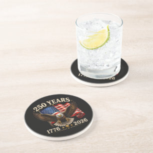 Dessous De Verre En Grès 250e anniversaire USA aigle patriotique 250e