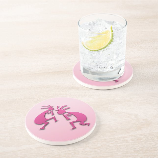 Dessous De Verre En Grès 2 Kokopelli #84 (Côté)