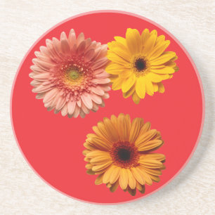Dessous De Verre En Grès 3 fleurs