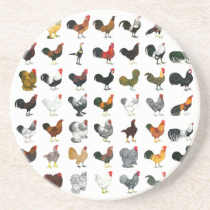 Dessous De Verre En Grès 49 Coq