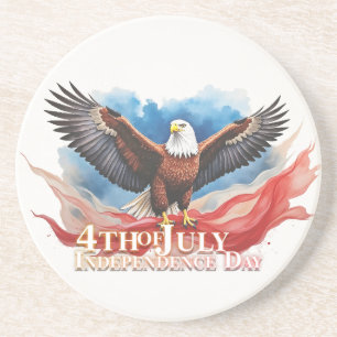 Dessous De Verre En Grès 4 juillet Aigle – Conception d'art patriotique