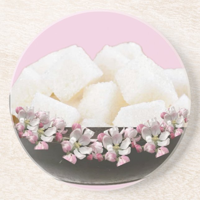 Dessous De Verre En Grès 6e anniversaire Mariage, fer et sucre (Devant)