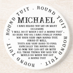 Dessous De Verre En Grès A Round Tuit