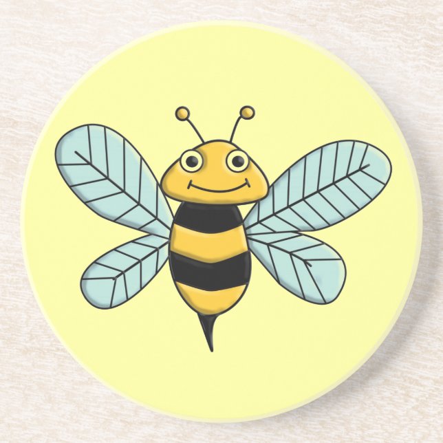 Dessous De Verre En Grès Abeille (Devant)