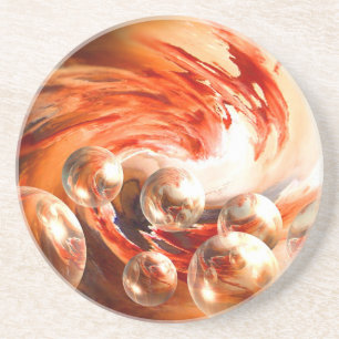 Dessous De Verre En Grès Abstrait contemporain