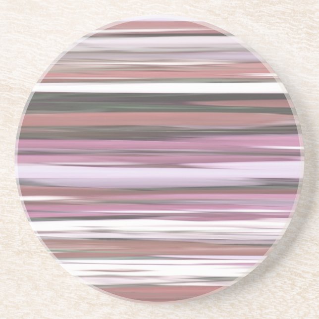 Dessous De Verre En Grès Abstrait n° 2 : flou rose (Devant)
