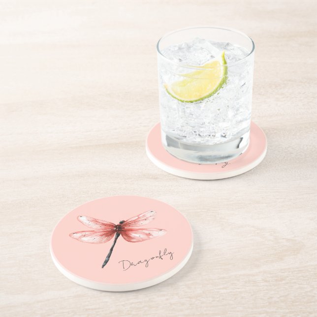 Dessous De Verre En Grès Abstrait Noir Blanc (Côté)