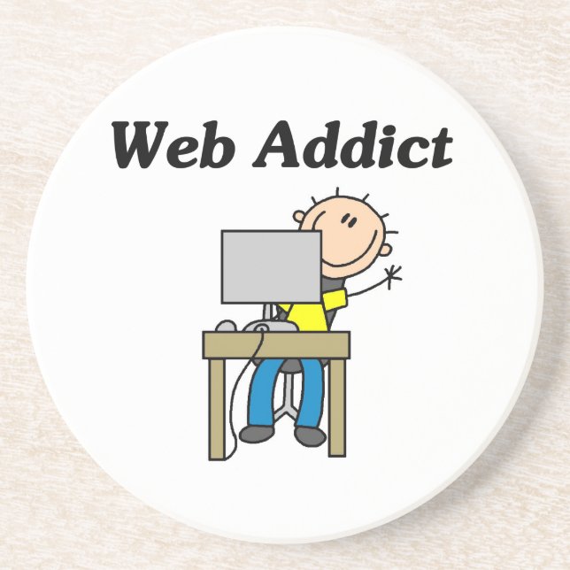 Dessous De Verre En Grès Accro du Web (Devant)