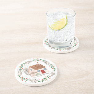 Dessous De Verre En Grès Accueil pour les fêtes Noël Cuisine