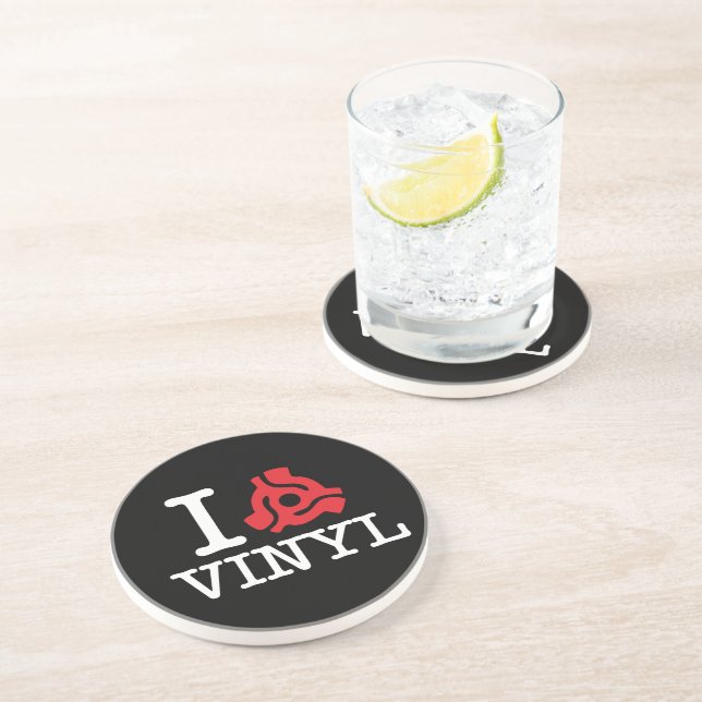 Dessous De Verre En Grès Adaptateur vinyle I 45 (Côté)
