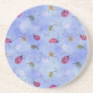 Dessous De Verre En Grès adorable Ladybugs