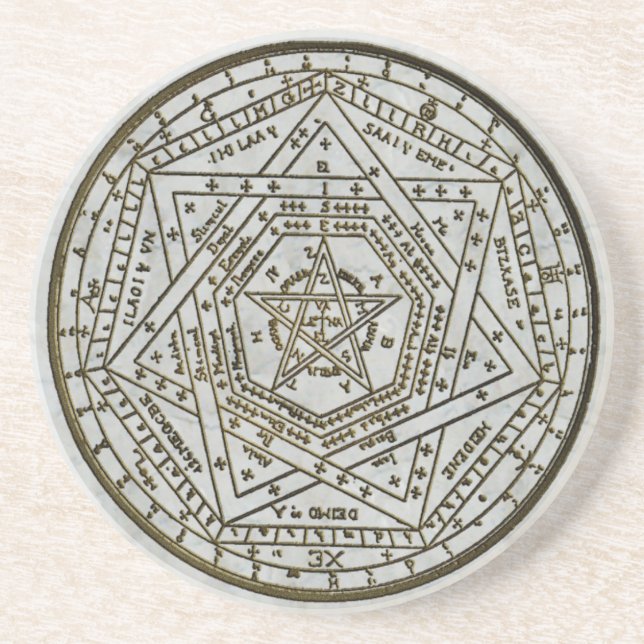 Dessous De Verre En Grès aemeth de dei de sigillum (Devant)