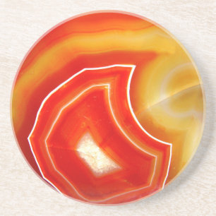 Dessous De Verre En Grès Agate d'orange de Falln