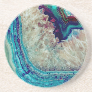 Dessous De Verre En Grès Agate multicolore