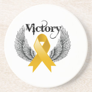 Dessous De Verre En Grès Ailes de victoire - Cancer d'annexe