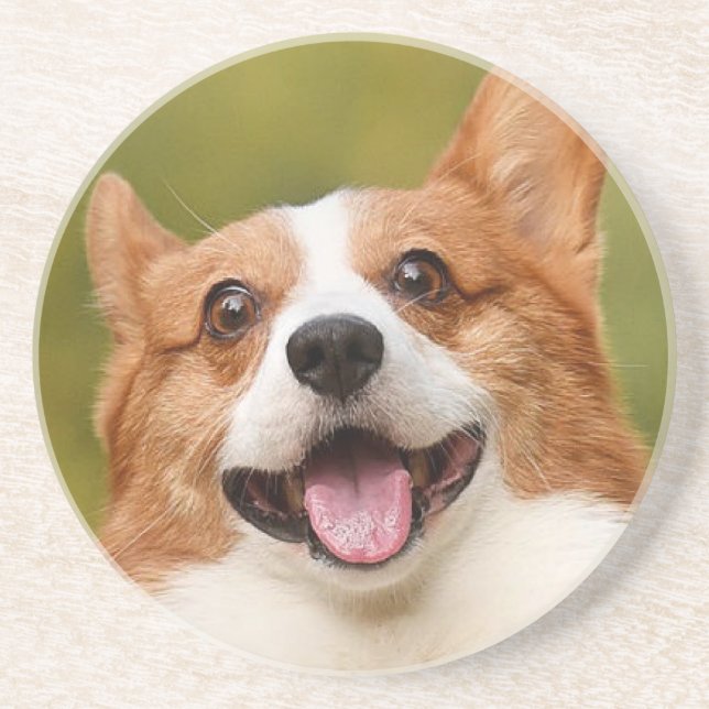 Dessous De Verre En Grès Ajouter photo de chien personnalisé Customisé (Devant)