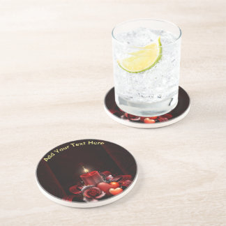 Dessous De Verre En Grès Ajouter Votre Texte -Dessous de verre De Boissons 